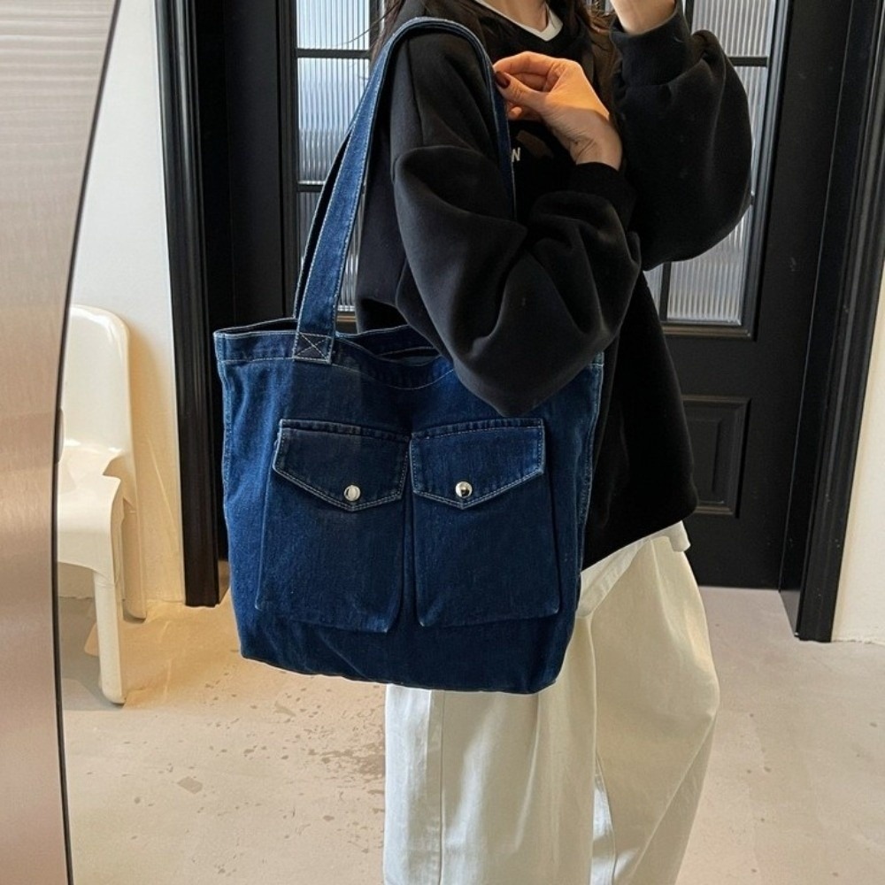 Shoulder Bag Structured - Bolsos de Hombro de Mezclilla de