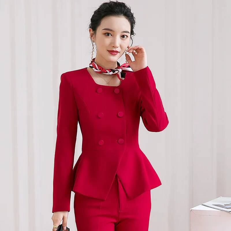 Women'S Formal Wear Pantsuits - Ropa de trabajo de negocios elegante