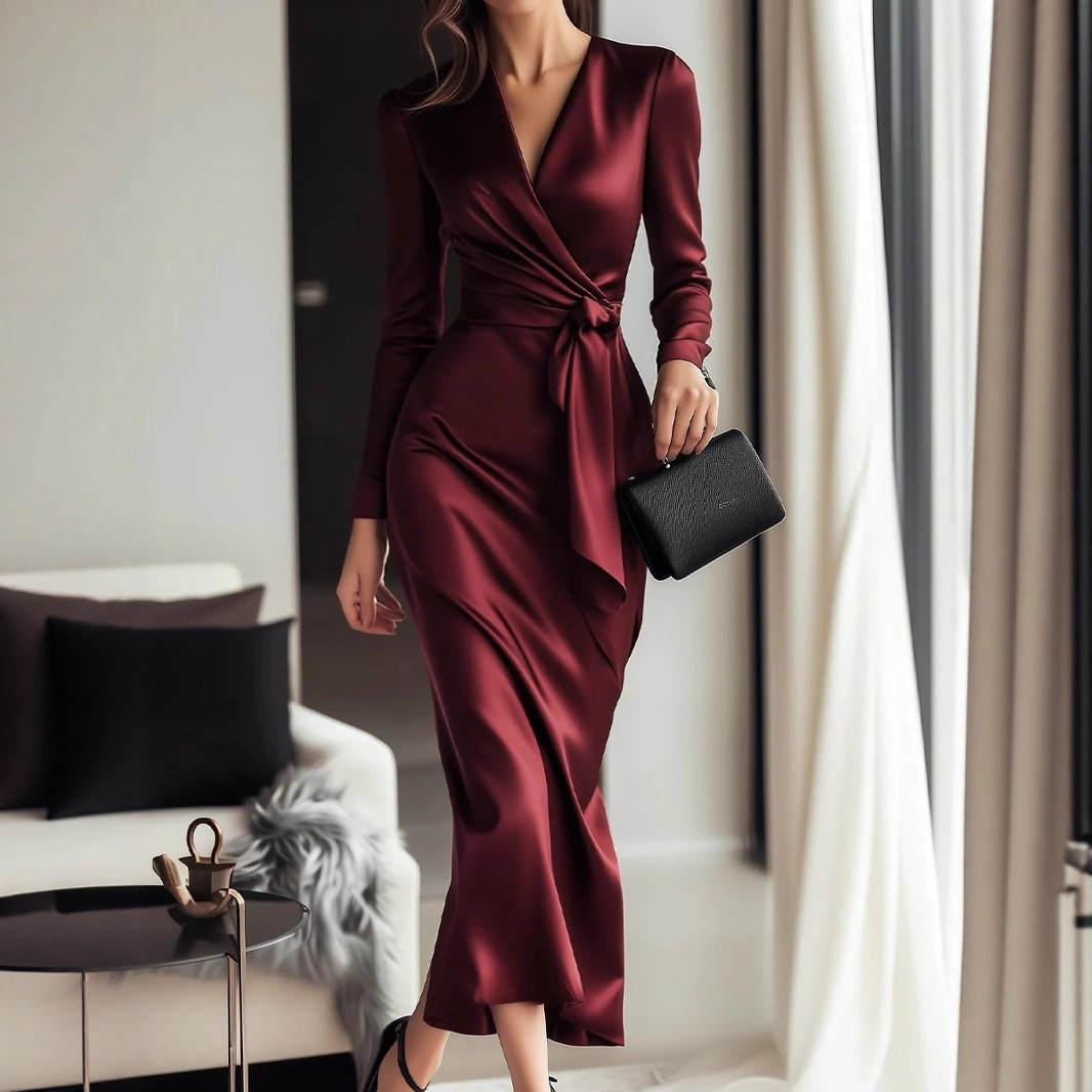 Women Formal Wear Trends - Nuevo vestido de manga larga de