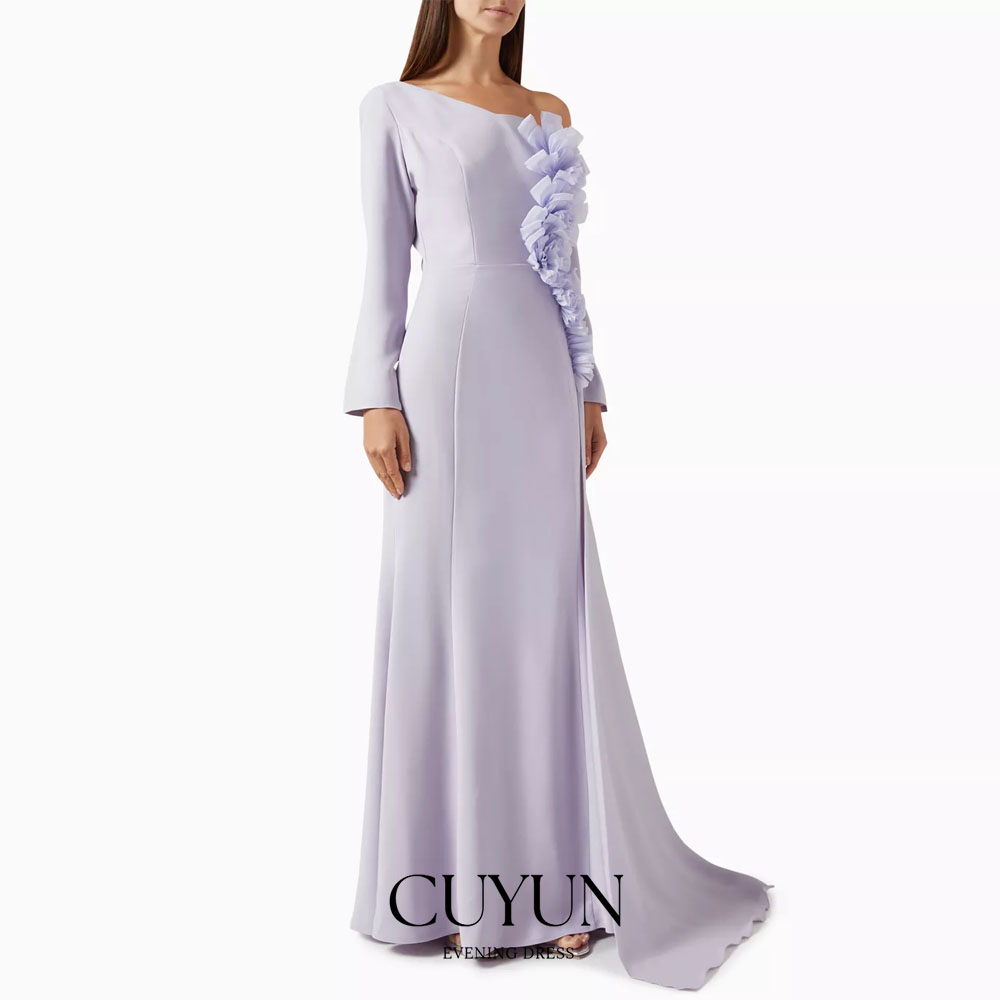 Women'S Formal Dinner Wear - CUYUN personalizado un hombro elegante vestido