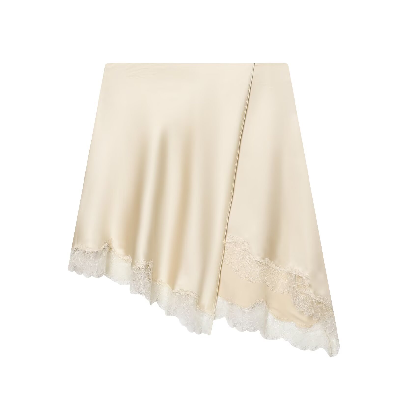 Women Formal Wear With Skirt - Falda Elegante de Satén con Dobladillo
