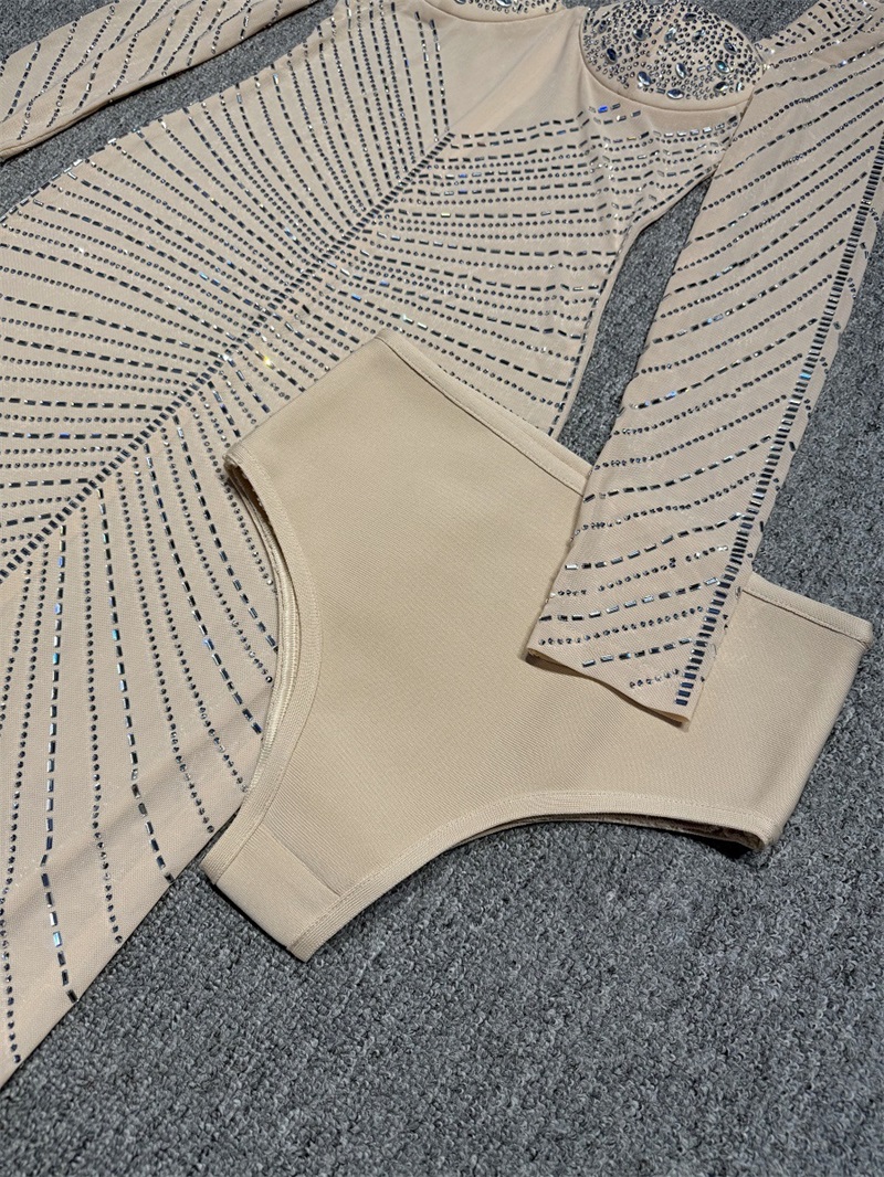 Vestido de fiesta Beige con cr - Women Formal Wear With Skirt reseña y precio