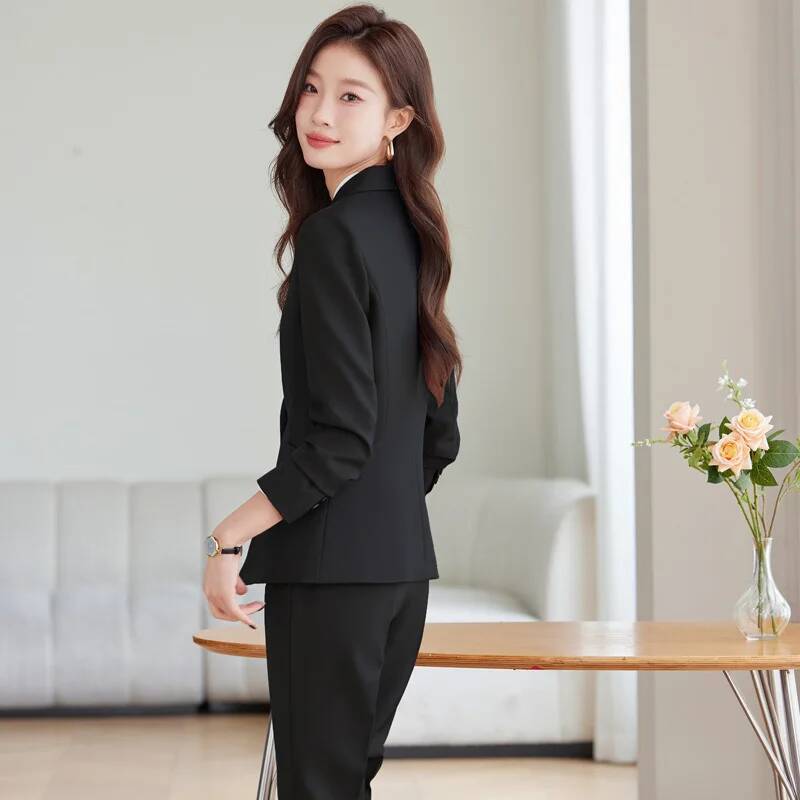 Otoño Invierno uniforme Formal - Women'S Formal Wear Pantsuits reseña y precio