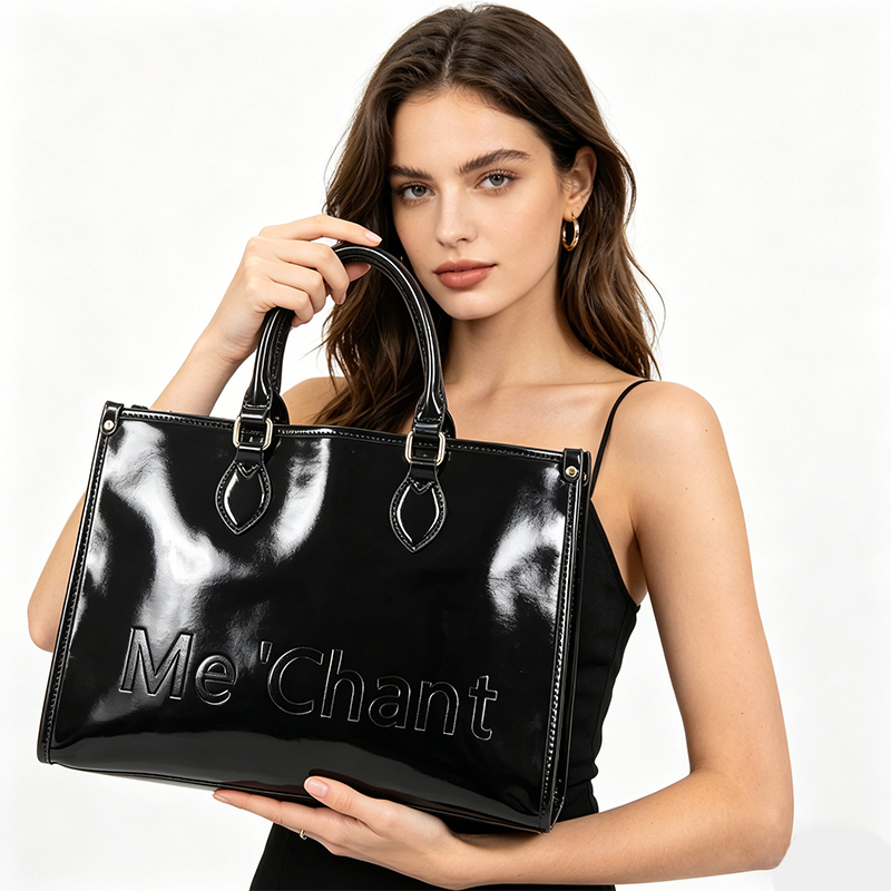 Bolso Tote de Cuero Sintético  - Shoulder Bag Structured reseña y precio
