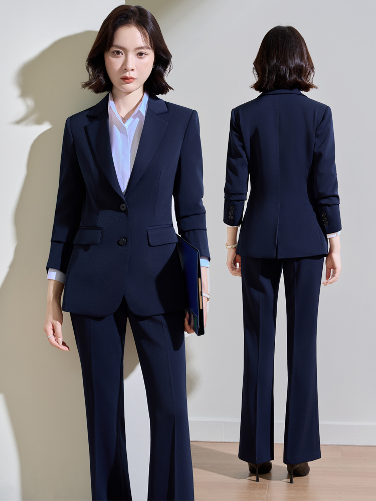 Traje profesional azul marino  - Women'S Formal Wear Pantsuits reseña y precio
