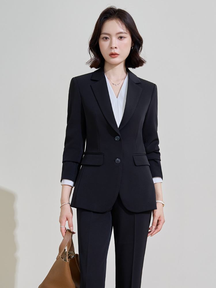 Traje profesional azul marino  - Women'S Formal Wear Pantsuits reseña y precio
