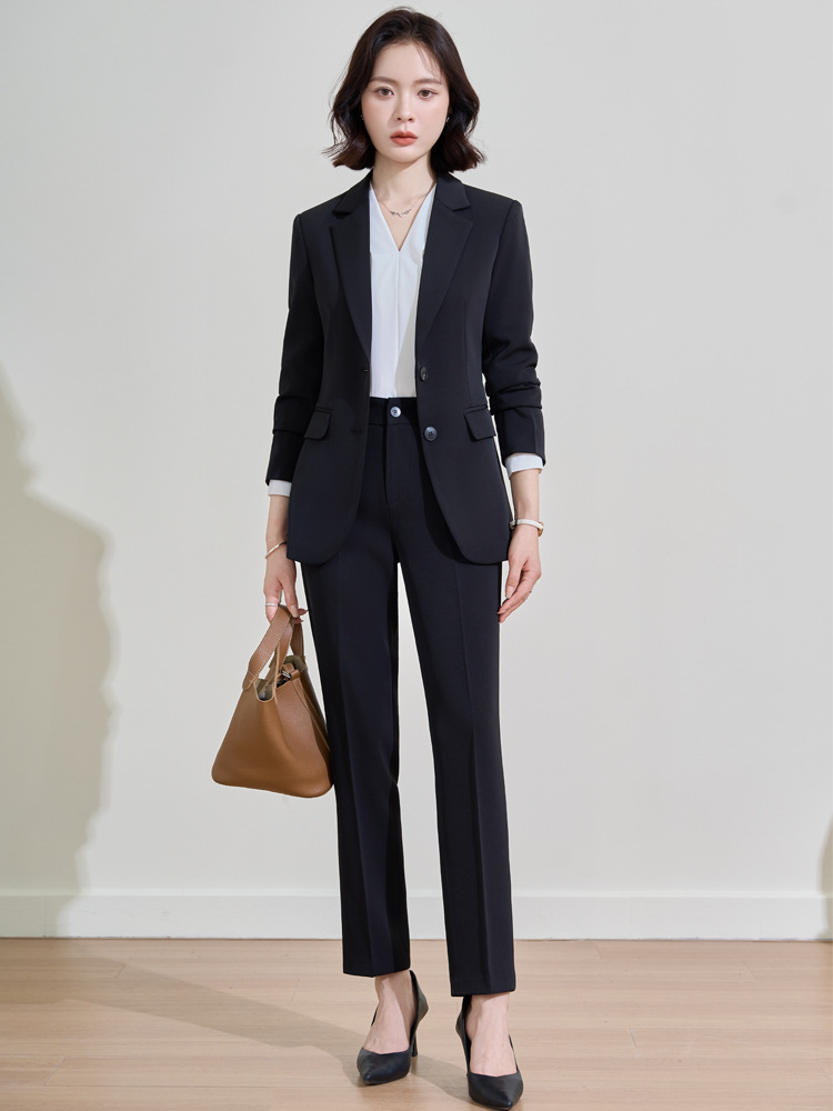 Traje profesional azul marino  - Women'S Formal Wear Pantsuits reseña y precio