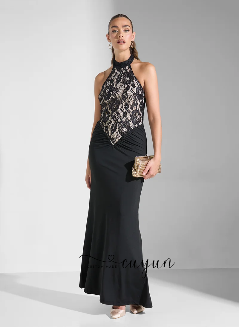CUYUN-vestidos de noche de enc - Women'S Formal Dinner Wear reseña y precio