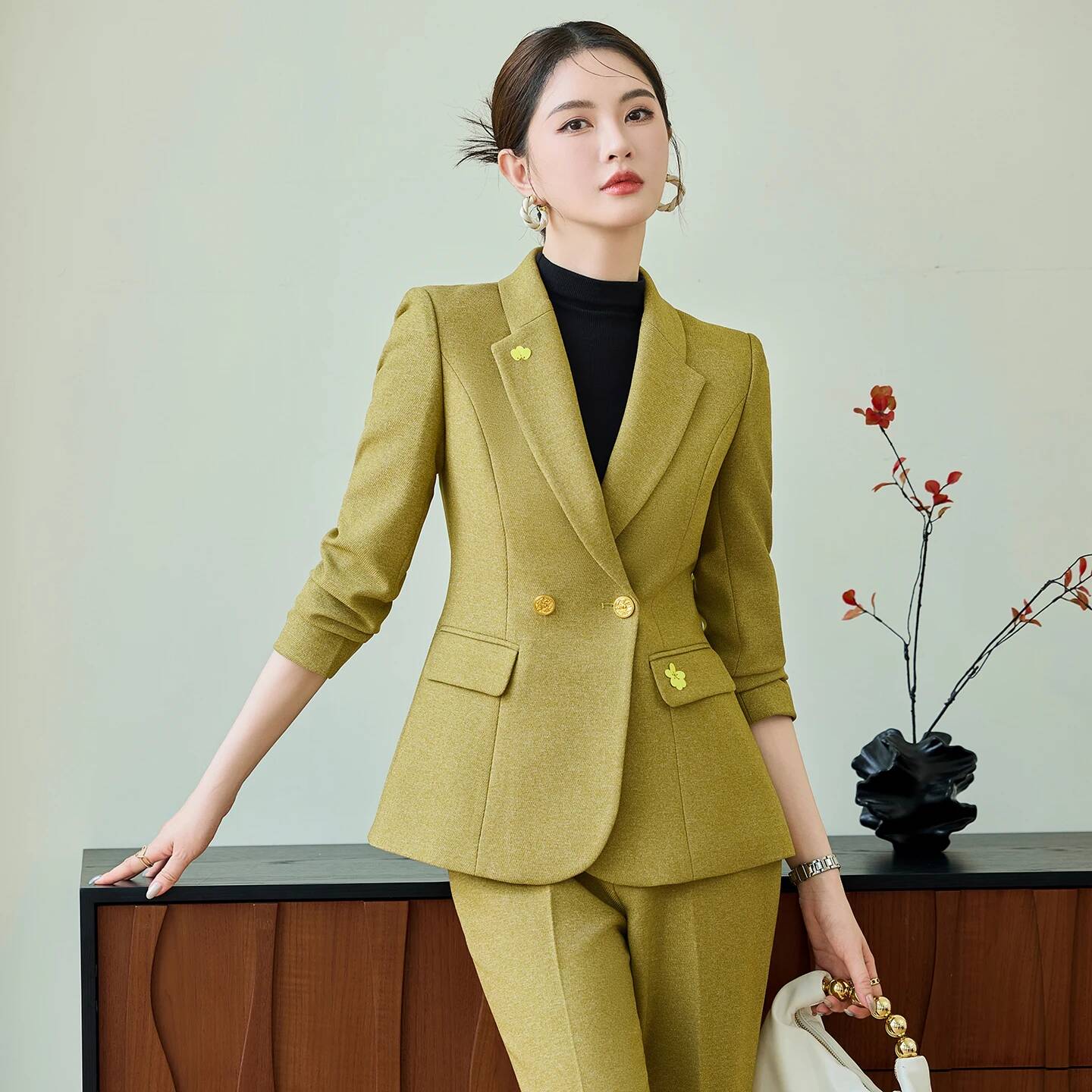 Trajes formales de negocios pa - Women'S Formal Wear Pantsuits reseña y precio